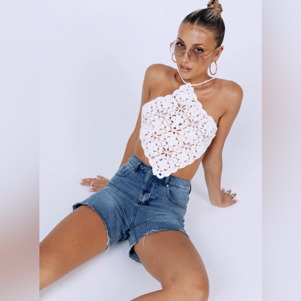 Princess Polly TERENCE TOP WHITE